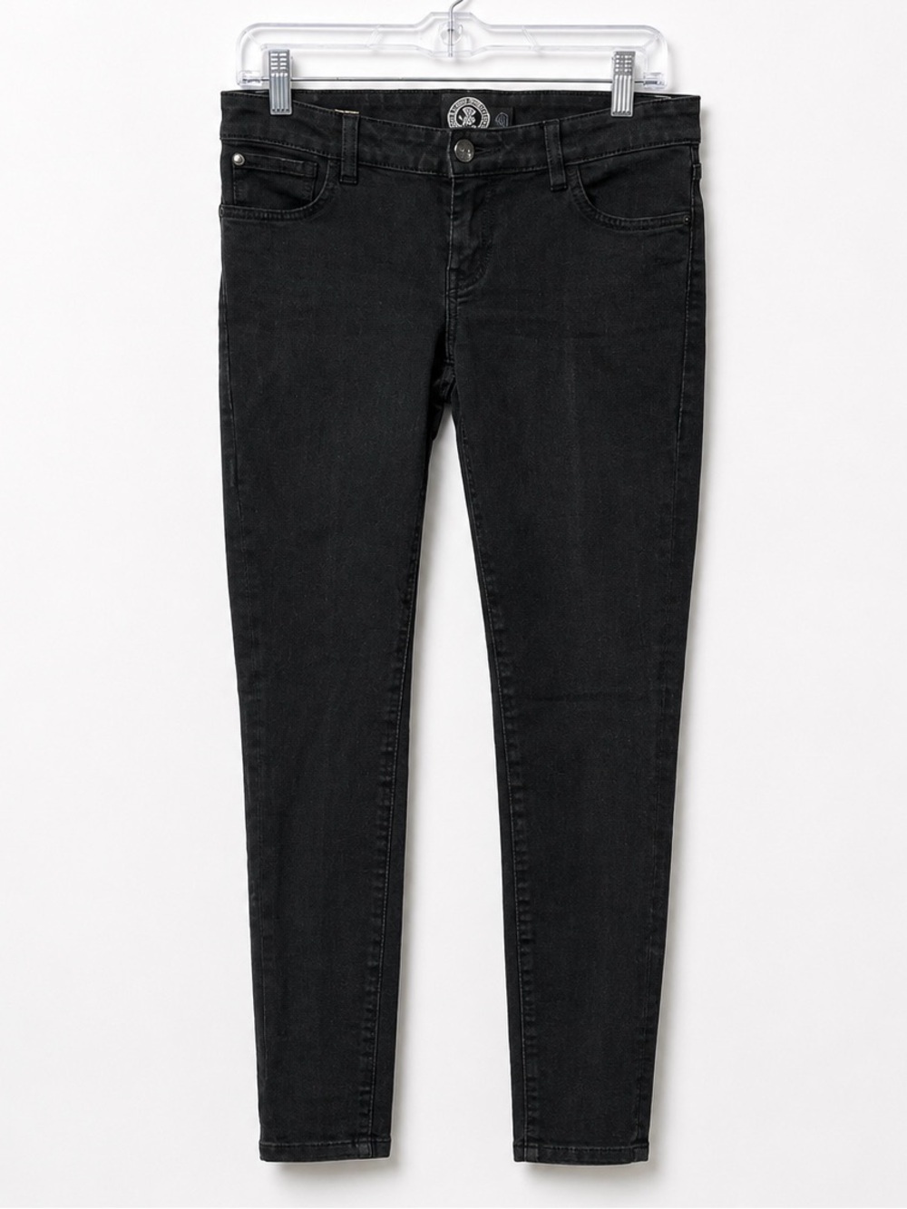 The Alley Chicago Junkie Black Skinny Jeans Skull Punk Goth - Size 27